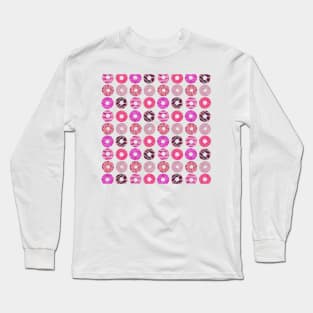 Donuts Magenta Long Sleeve T-Shirt